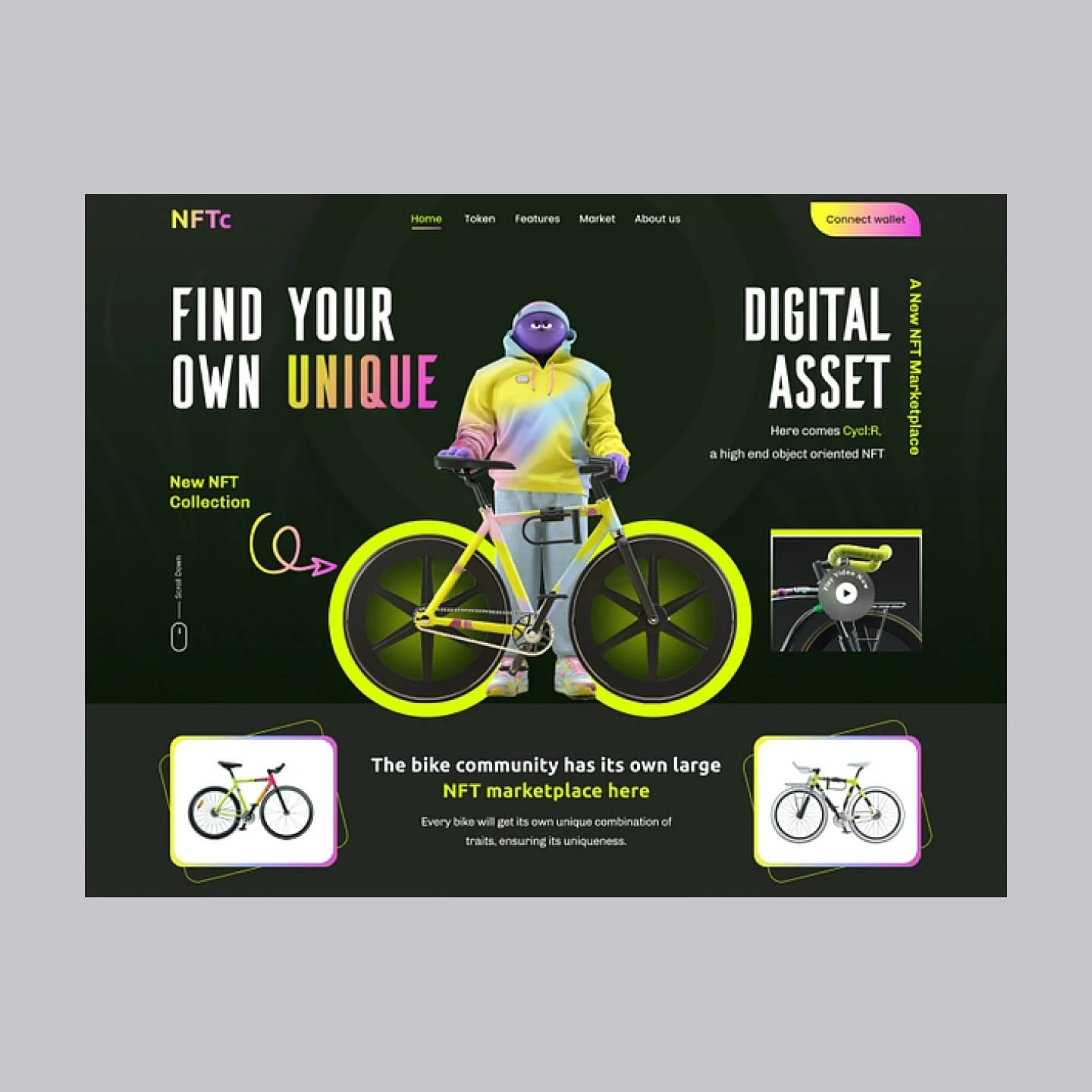 NFT Marketplace - Web Design project by Kiwitech Labs