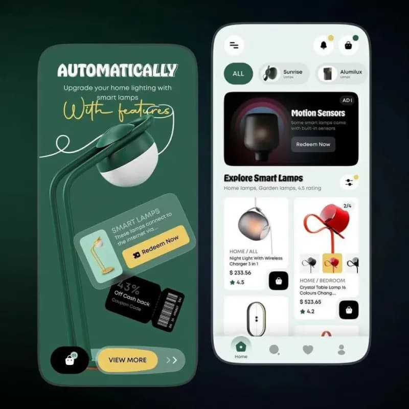 Smart Home App - UI/UX Design project by kiwitechlabs