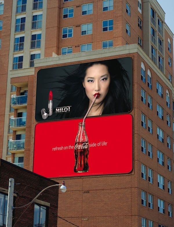 kiwitechlabs Coca-Cola billboard outdoor campaign